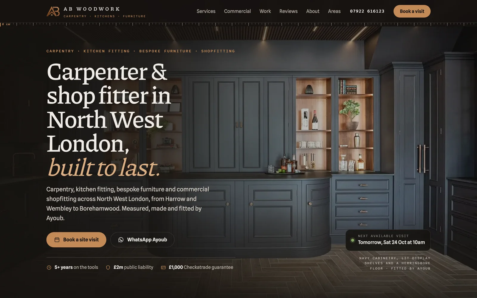 AB Woodwork screen