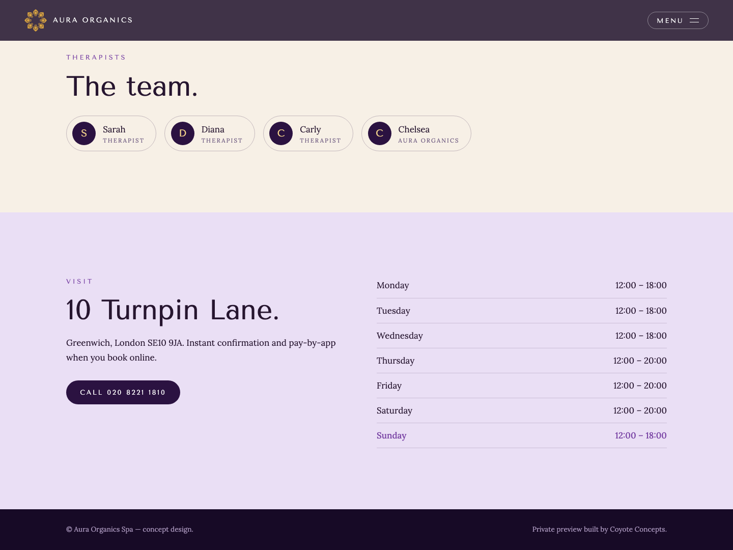 Team and visit