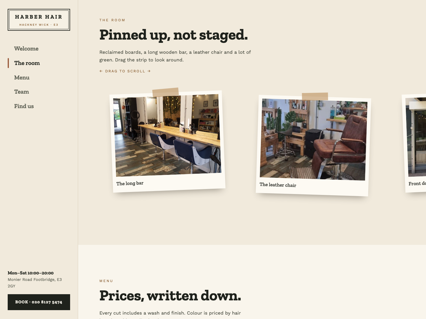 Pinned-up gallery