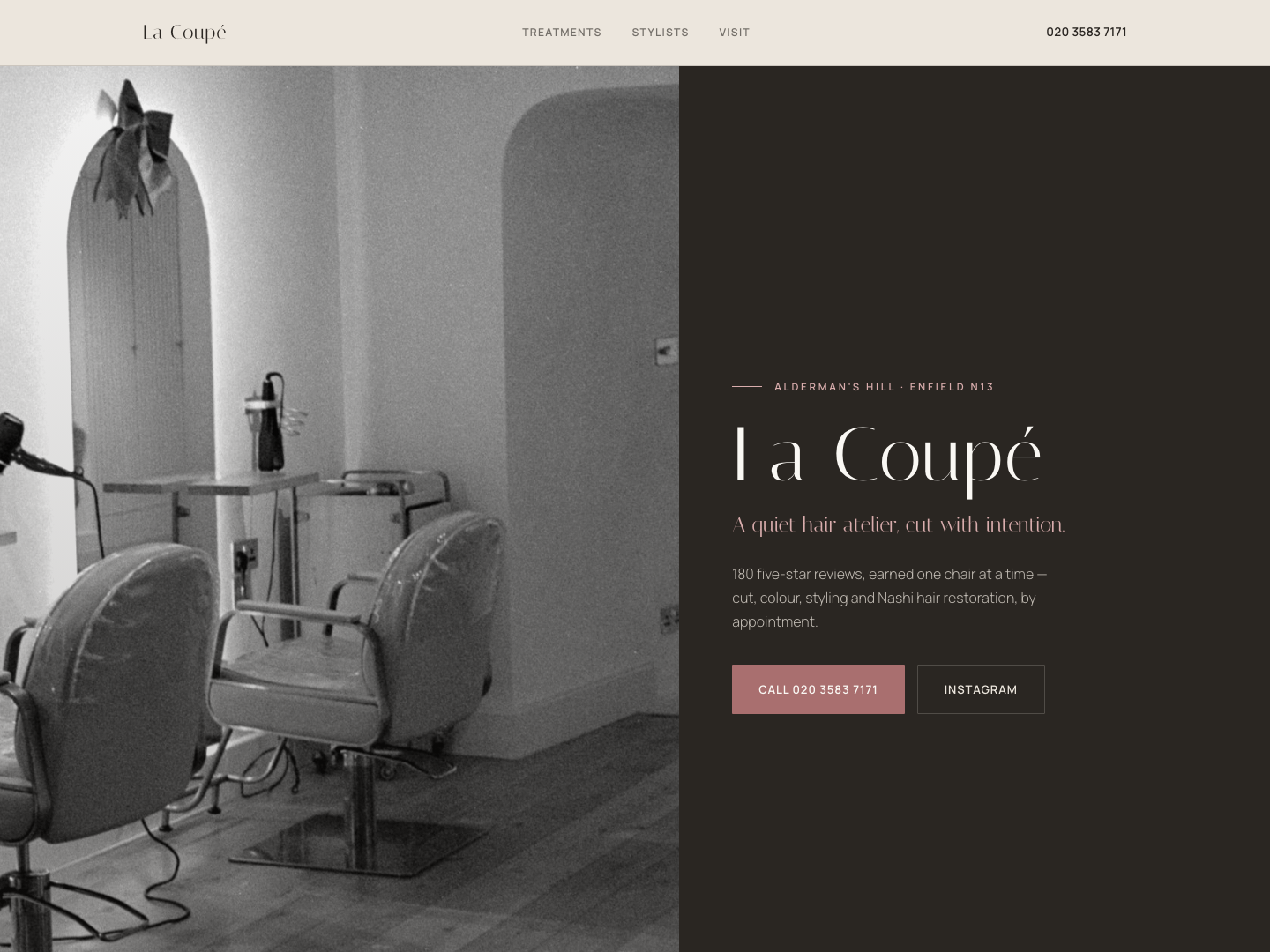 La Coupé screen