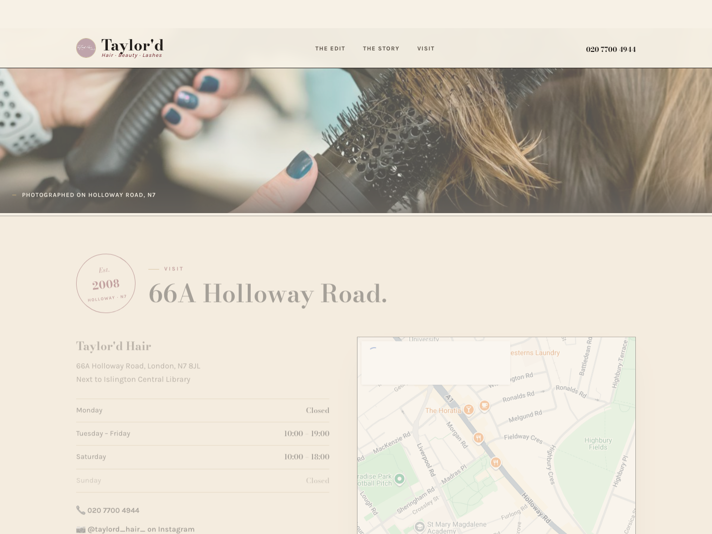 Est. 2008 seal & Holloway Road visit