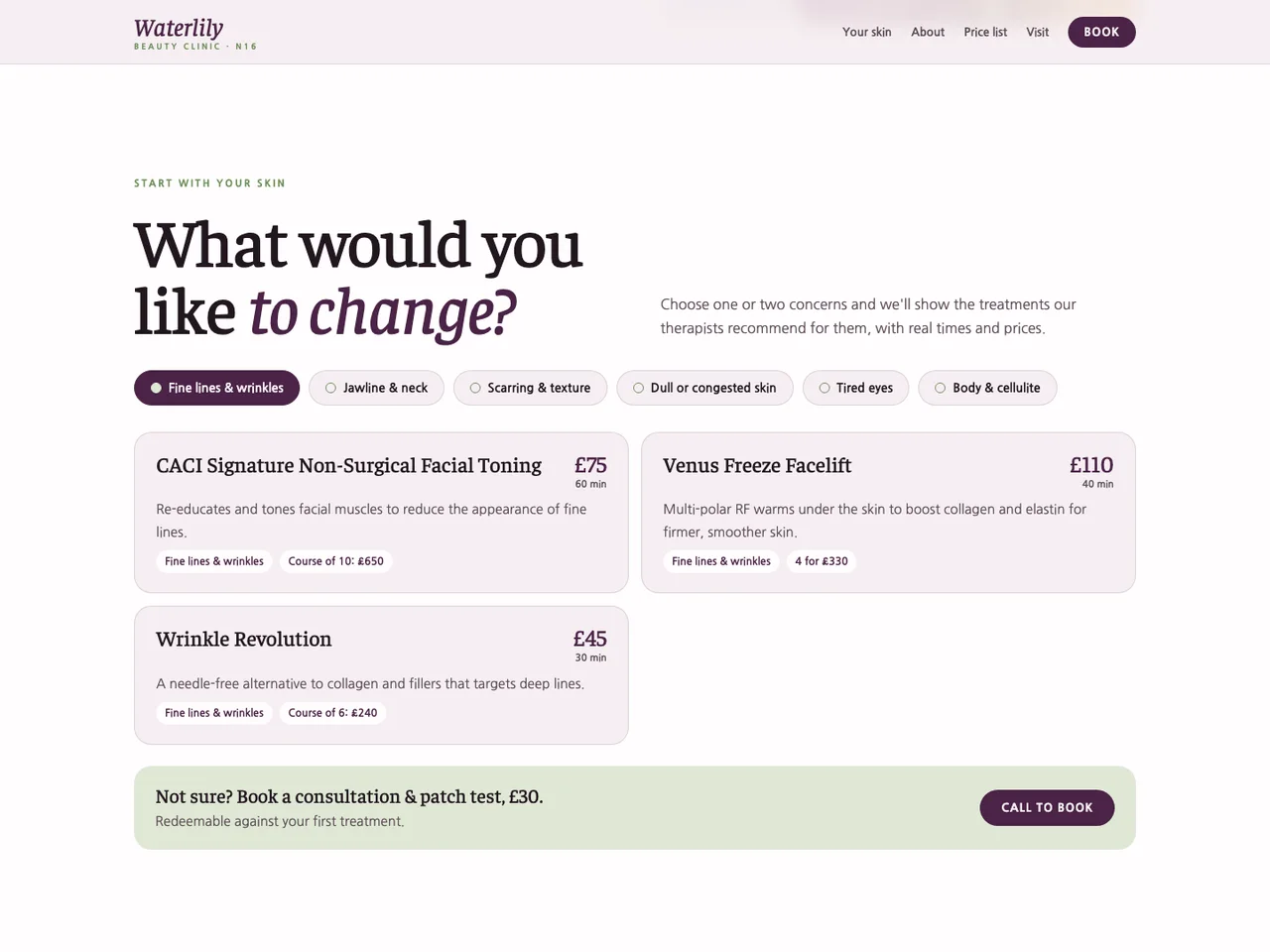 Treatment finder